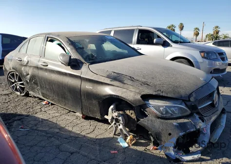 2017 Mercedes-Benz C 43 4Matic Amg из США, поврежденный, VIN 55SWF6EBXHU209389